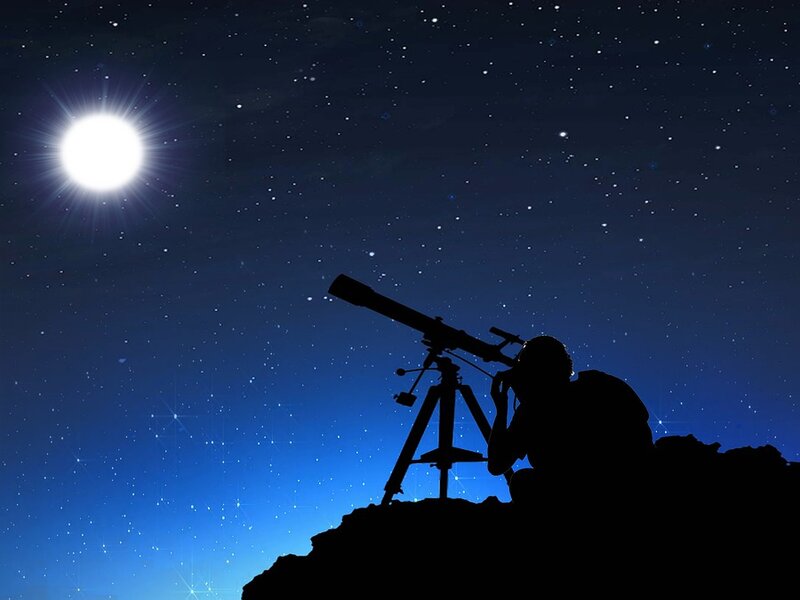 soñar con telescopio